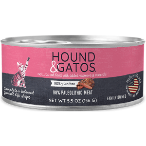 Hound & Gatos 98% Original Paleolithic Canned Cat Food 5.5oz - 24 Case Hound & Gatos, Original Paleolithic, Canned, Cat Food, cat, hound, gatos, hound and gatos, Original, Paleolithic